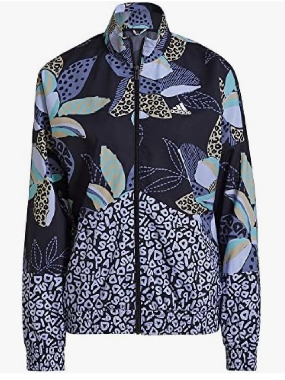 Adidas X Farm Rio Women's Floral & Leopard Print Bomber Jacket